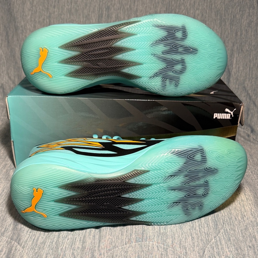 PUMA MB.02 LaMelo Ball Elektro Aqua 377590-01 Men’s 10.5 Basketball Shoes - Picture 11 of 15